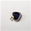 Image 2 : 10K YELLOW GOLD SAPPHIRE(1.25CT) PENDANT
