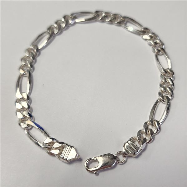 SILVER 15.6G 8" BRACELET