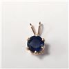 Image 1 : 14K YELLOW GOLD FILLED NATURAL SAPPHIRE (1CT)