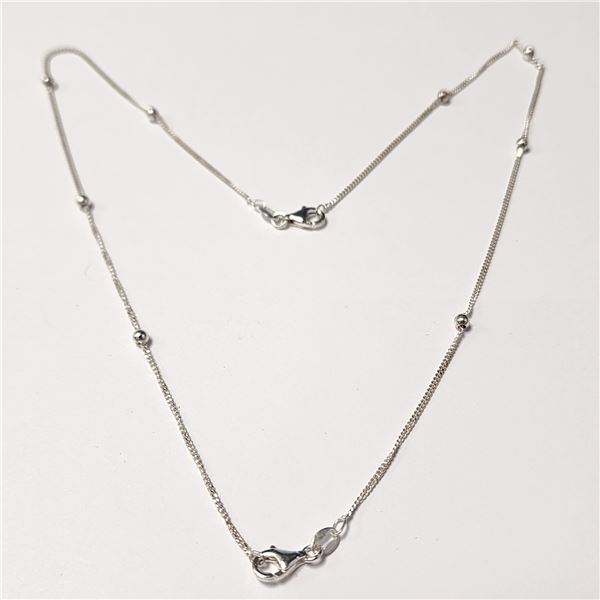 SILVER 19" NECKLACE