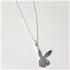 Image 2 : SILVER PLAY BOY 16" NECKLACE