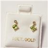 Image 3 : 10K YELLOW GOLD PERIDOT(0.4CT) DIAMOND(0.06CT)