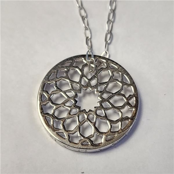 SILVER DIAMOND 16" NECKLACE