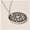 Image 2 : SILVER DIAMOND 16" NECKLACE