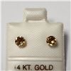 Image 1 : 14K YELLOW GOLD CITRINE(0.52CT) EARRINGS