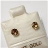 Image 2 : 14K YELLOW GOLD CITRINE(0.52CT) EARRINGS