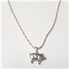 Image 2 : SILVER PIGGY 18" NECKLACE