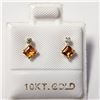 Image 1 : 10K YELLOW GOLD CITRINE(0.4CT) DIAMOND(0.06CT)