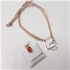 Image 2 : SILVER BRACELET AND CARNELIAN SET