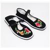 Image 1 : NEW BLACK VELVET FLORAL EMBROIDERED