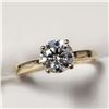 Image 2 : 10K YELLOW GOLD MOISSANITE(1CT) MOISSANITE(0.02CT)