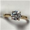 Image 3 : 10K YELLOW GOLD MOISSANITE(1CT) MOISSANITE(0.02CT)