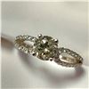 Image 5 : 14K WHITE GOLD DIAMOND (1.1CT,SI1,YELLOWISH GREEN)