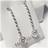 Image 2 : 10K WHITE GOLD MOISSANITE(1.5CT) EARRINGS
