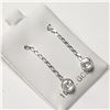 Image 3 : 10K WHITE GOLD MOISSANITE(1.5CT) EARRINGS