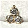 Image 1 : 10K YELLOW GOLD MOISSANITE(2.2CT) PENDANT