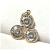 Image 3 : 10K YELLOW GOLD MOISSANITE(2.2CT) PENDANT