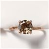 Image 1 : 10K ROSE GOLD DIAMOND(1.05CT,I2,FANCY LIGHT BROWN)