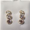Image 1 : 10K YELLOW GOLD MOISSANITE(3.4CT) EARRINGS
