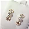 Image 3 : 10K YELLOW GOLD MOISSANITE(3.4CT) EARRINGS