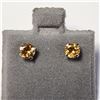Image 1 : 14K YELLOW GOLD CITRINE(0.6CT) EARRINGS