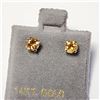 Image 3 : 14K YELLOW GOLD CITRINE(0.6CT) EARRINGS