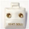 Image 1 : 10K YELLOW GOLD CITRINE(0.8CT) EARRINGS