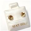 Image 2 : 10K YELLOW GOLD CITRINE(0.8CT) EARRINGS