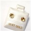 Image 3 : 10K YELLOW GOLD CITRINE(0.8CT) EARRINGS