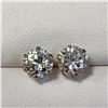 Image 1 : 10K YELLOW GOLD CZ 6.5GG EARRINGS