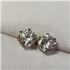 Image 3 : 10K YELLOW GOLD CZ 6.5GG EARRINGS