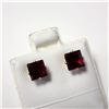 Image 2 : 14K YELLOW GOLD FILLED GARNET(0.8CT) EARRINGS