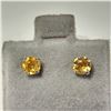 Image 1 : 14K YELLOW GOLD CITRINE(0.6CT) EARRINGS