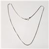 Image 1 : SILVER BOX CHAIN 18" NECKLACE