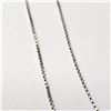 Image 2 : SILVER BOX CHAIN 18" NECKLACE