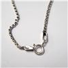 Image 3 : SILVER BOX CHAIN 18" NECKLACE