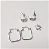 Image 1 : SILVER 2 EARRING AND 1 PENDANT SET