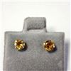 Image 1 : 14K YELLOW GOLD CITRINE(0.6CT) EARRINGS