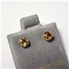 Image 2 : 14K YELLOW GOLD CITRINE(0.6CT) EARRINGS