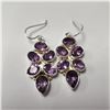 Image 1 : SILVER AMETHYST EARRINGS