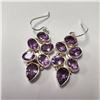 Image 3 : SILVER AMETHYST EARRINGS