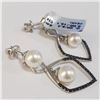 Image 2 : SILVER FRESHWATER PEARL(10.1CT) EARRINGS