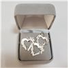 Image 3 : SILVER LOT OF 3 HEART SHAPED PENDANT