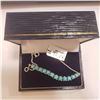 Image 3 : SILVER TURQUOISE(3.85CT) BRACELET (LENGTH 7INCHES)
