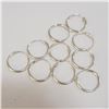 Image 1 : SILVER LOT OF 5 HOOP EARRINGS