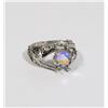 Image 1 : NEW SIZE 7 SILVER TONE RHINESTONE RING WITH CENTER