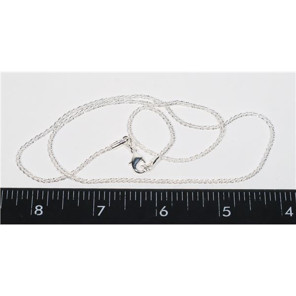 NEW SILVER TONE NECKLACE CHAIN