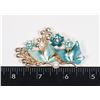 Image 1 : NEW RHINESTONE AND FAUX PEARL BLUE BUTTERFLY