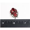 Image 1 : NEW SILVER TONE RHINESTONE LADYBIRD/LADY BUG