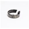 NEW SIZE 12 "BEST FRIEND" STAINLESS STEEL RING